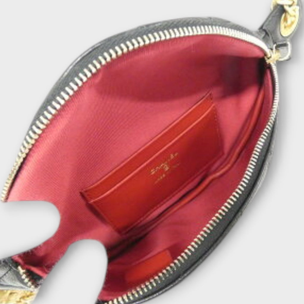 CHANEL Waist Bag Black Gold