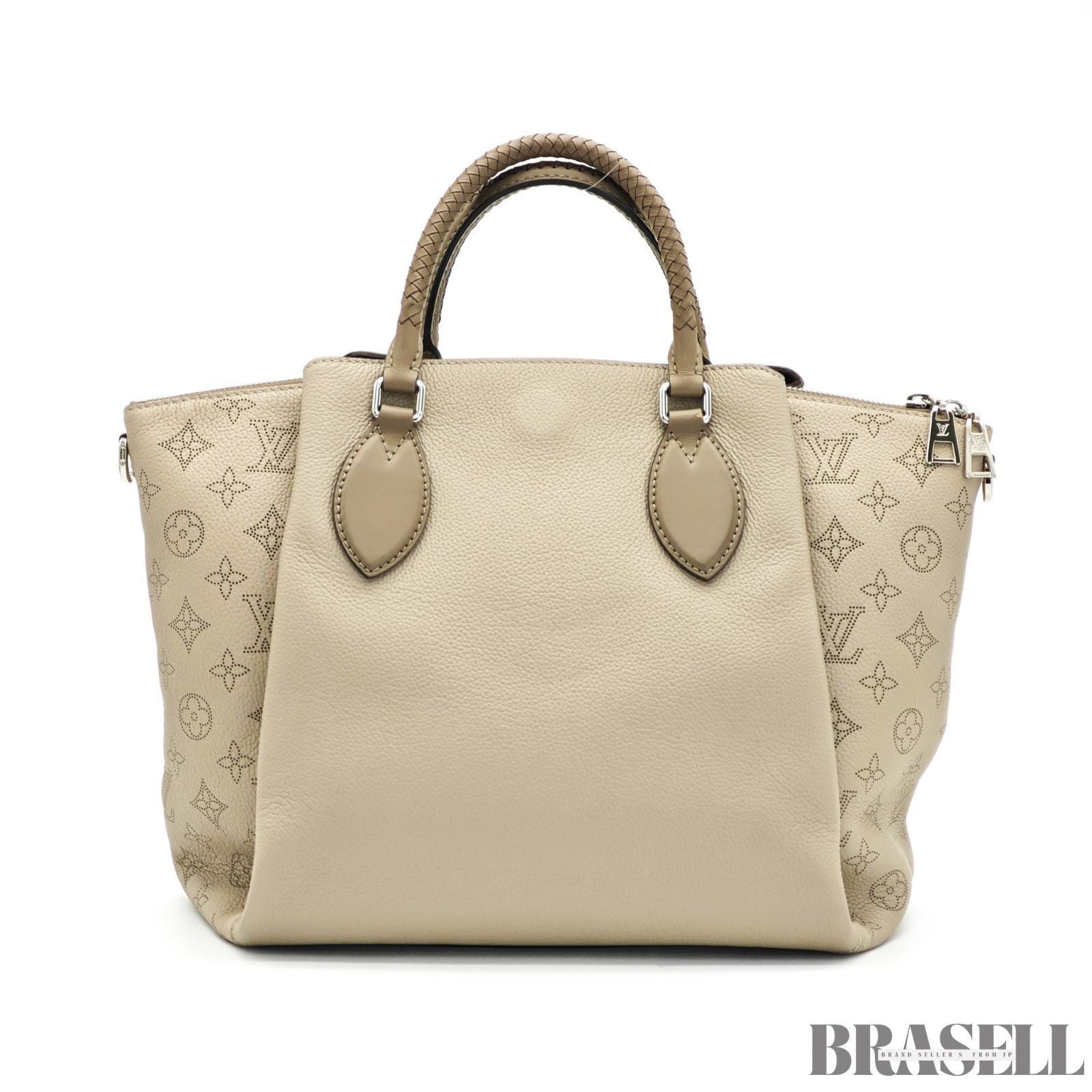Louis Vuitton Monogram Mahina Omea M55031 Handbag Tassel Charm Galet Brown