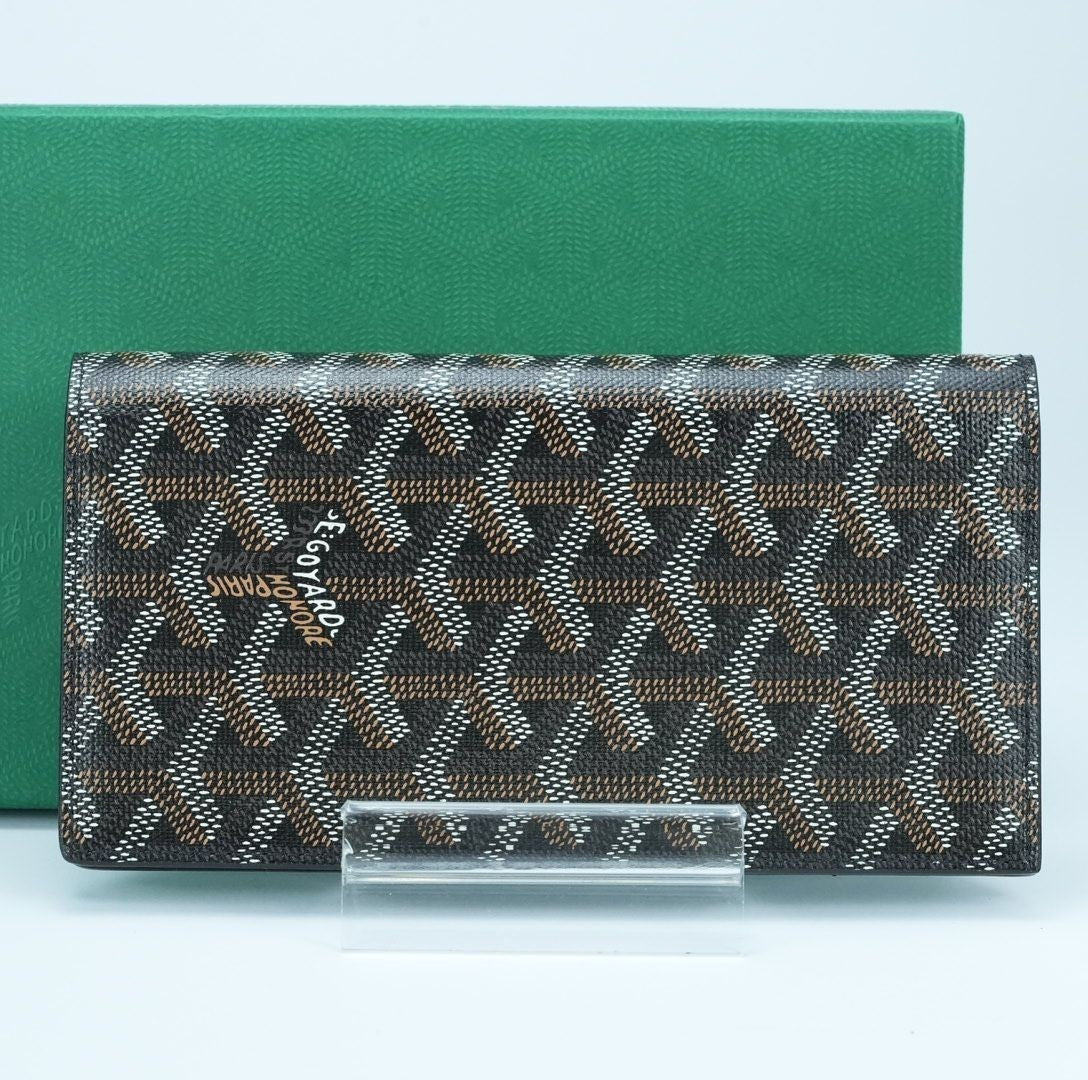 GOYARD Portefeuille ST. Roch 2 Herringbone Wallet with Bill Compartment