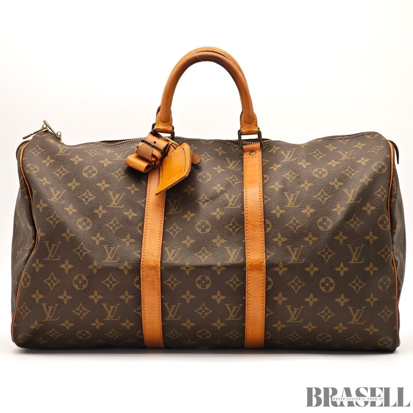 Louis Vuitton Keepall 50 Monogram M41426 Bag Boston Bag Large Capacity Brown