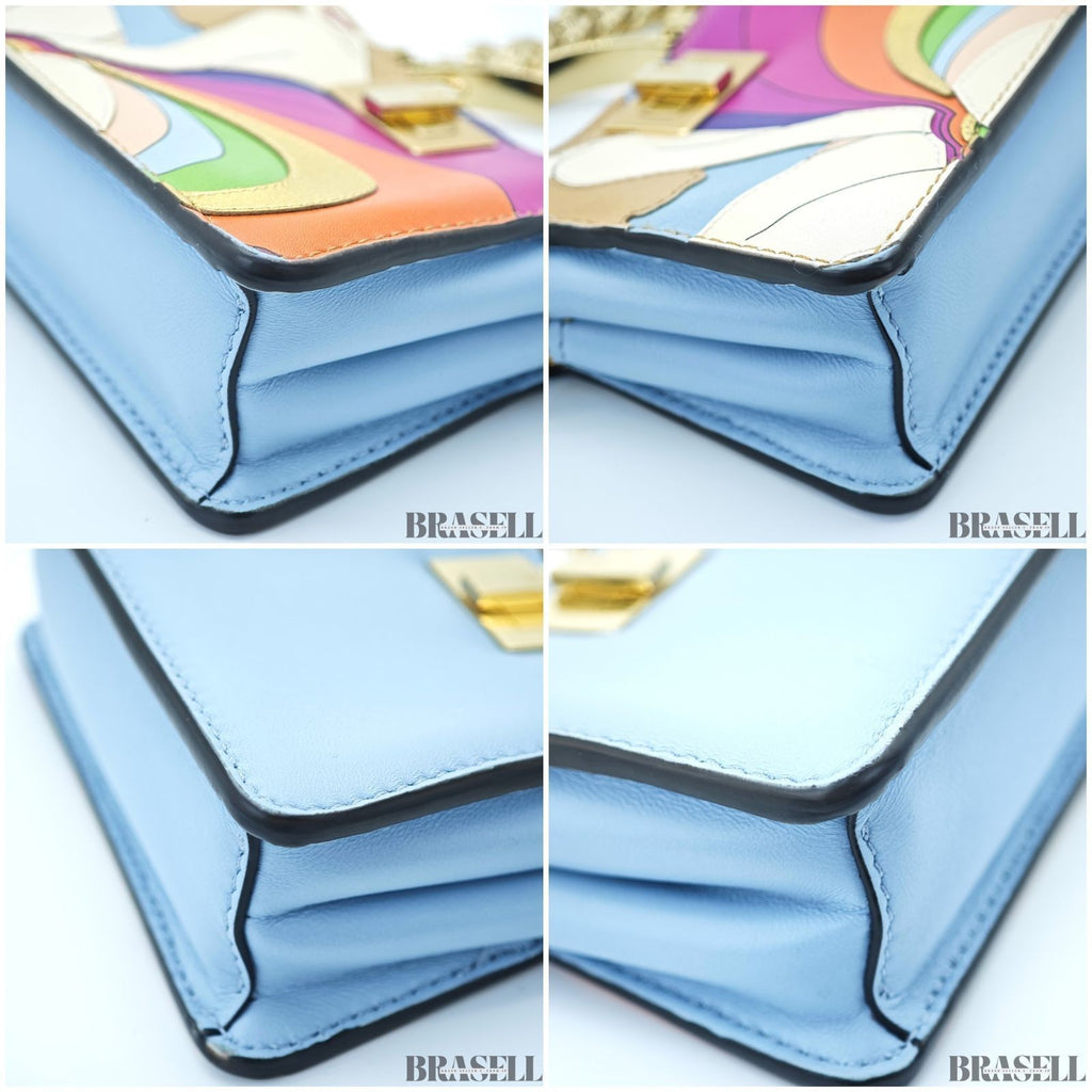 FENDI Peekaboo Nano Handbag Multicolor Bold and Stylish Women's