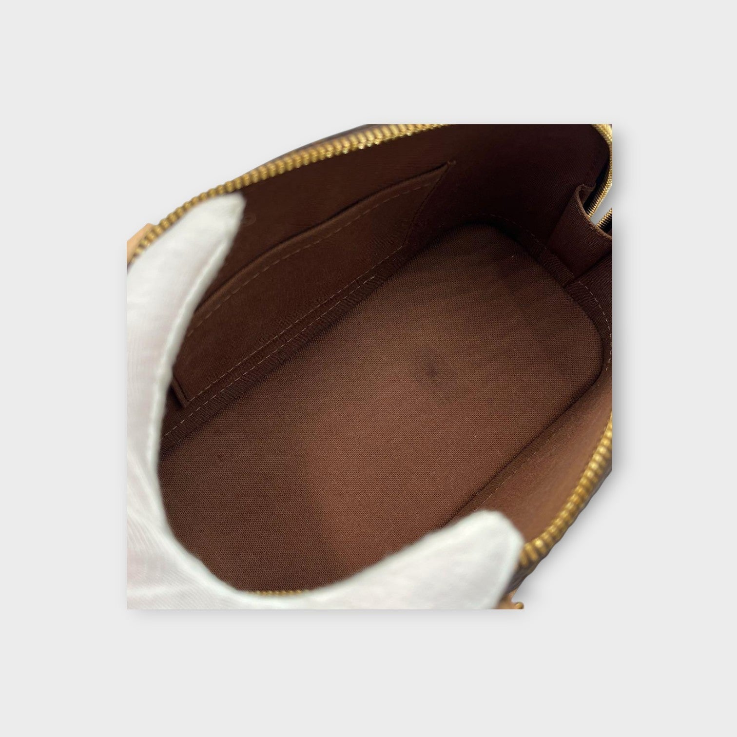 Louis Vuitton Alma BB M53152 Monogram 2Way Handbag Brown Beige Leather 【S】