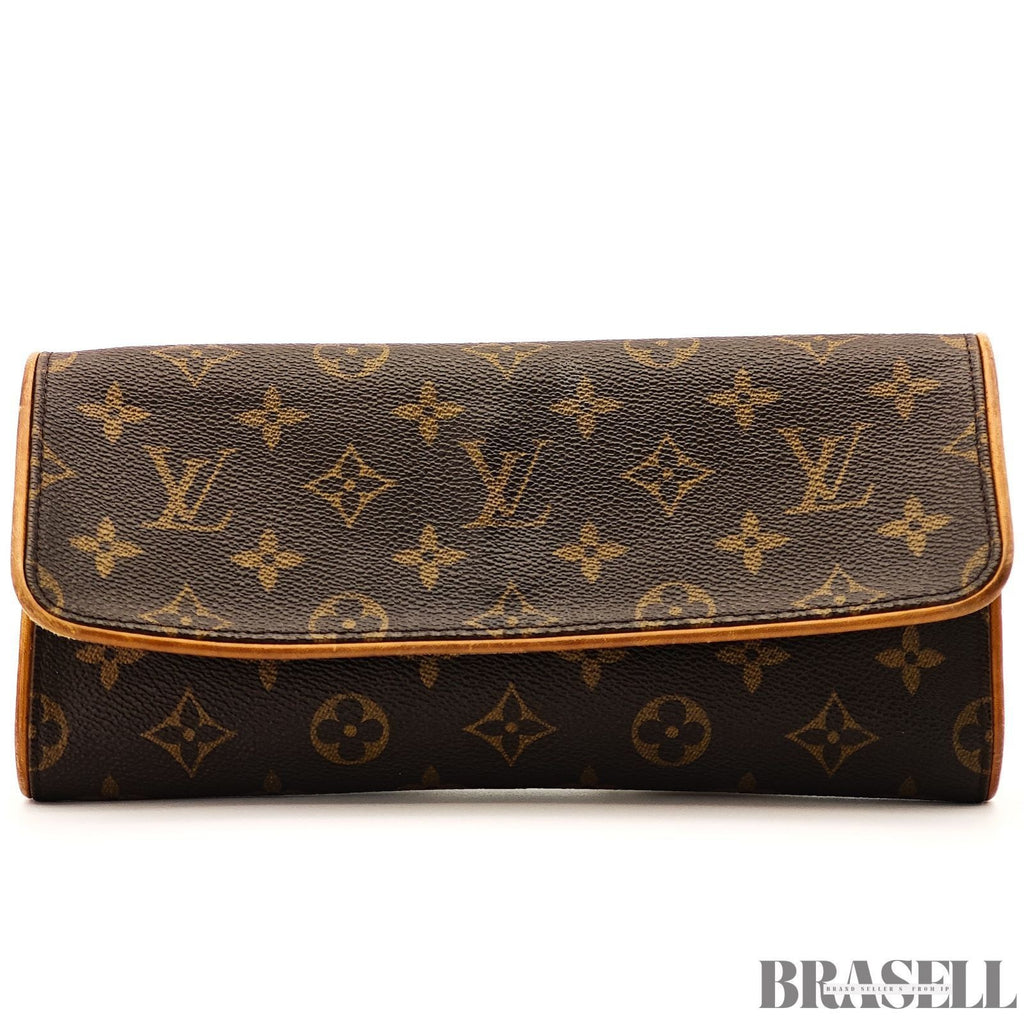 LOUIS VUITTON Pochette Twin GM 2Way Shoulder Bag Monogram Brown Spain CA0030