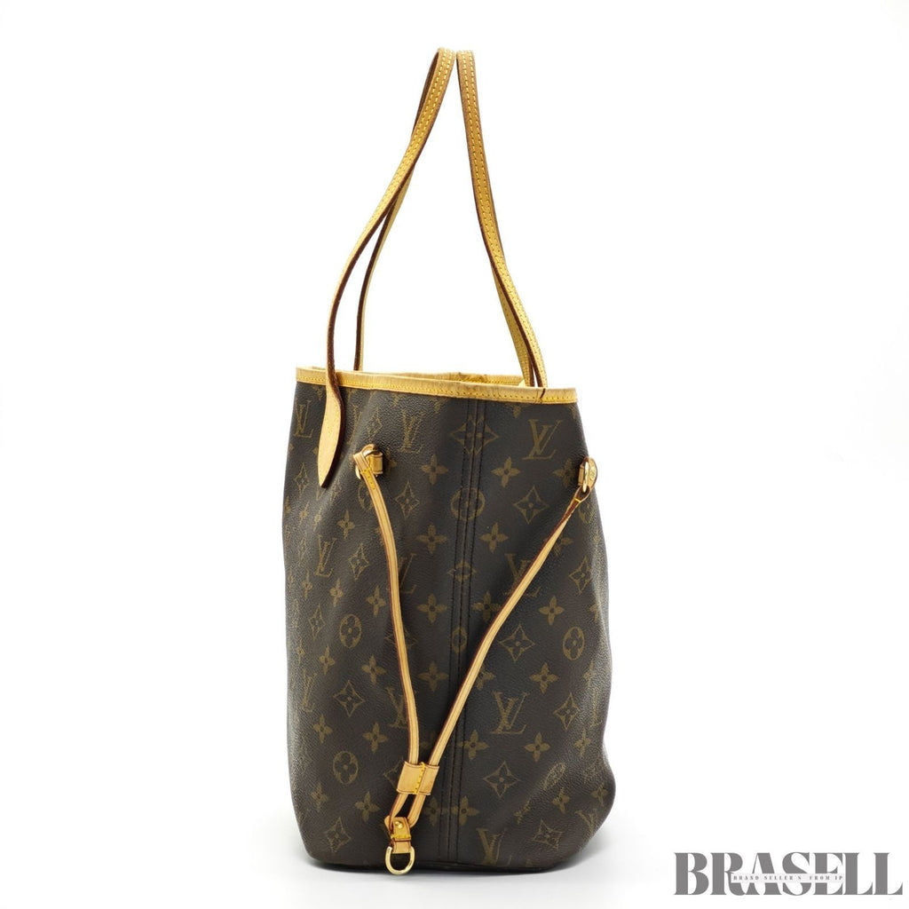 LOUIS VUITTON Neverfull MM M40156 Monogram Large Tote Shoulder Bag Brown