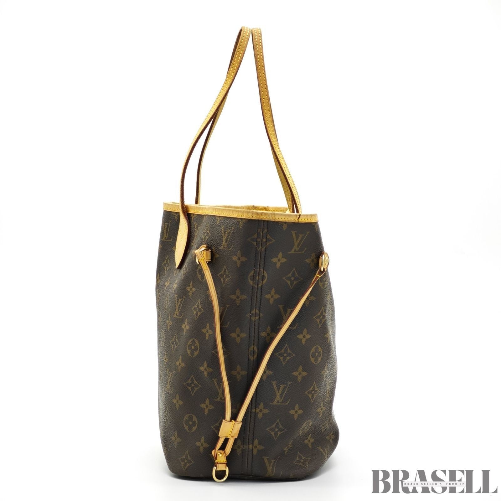 LOUIS VUITTON Neverfull MM M40156 Monogram Large Tote Shoulder Bag Brown