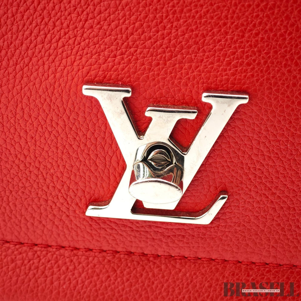 Louis Vuitton Lockme II Cartable M50249 Handbag Shoulder Bag 2Way Dahlia