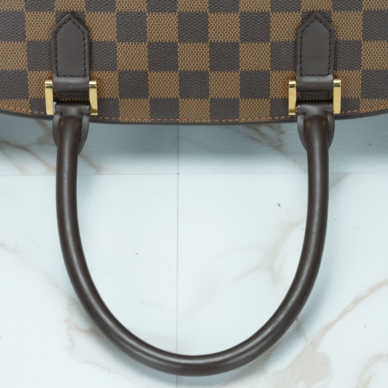 LOUIS VUITTON Damier Saria Horizontal N51282 Handbag Brown Shoulder Bag