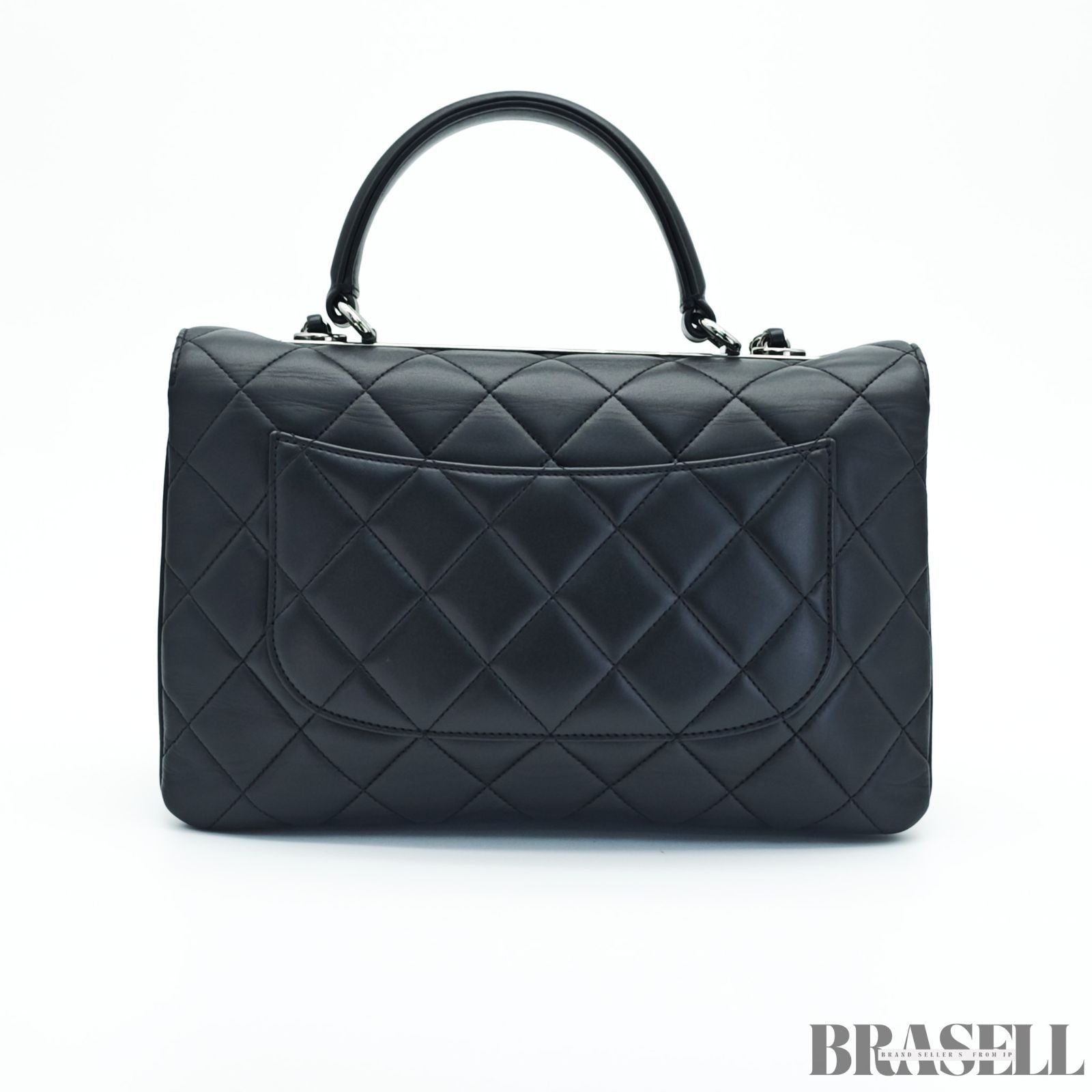 Chanel Top Handle Flap A92236 Y60767 94305 Shoulder Bag Handbag 2Way Black