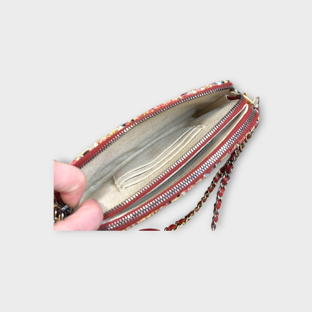 CHANEL Gabrielle de Chanel Hobo Tweed Chain Shoulder Wallet