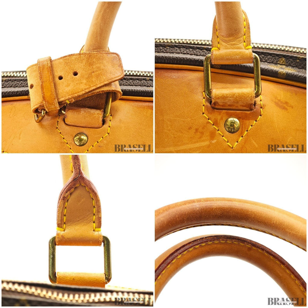 Louis Vuitton Monogram Alizé Trois Poches M41392 Handbag Boston Bag Brown