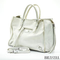 BALENCIAGA 2-Way Handbag Shoulder Bag Paper A4 370926 Ivory Women's