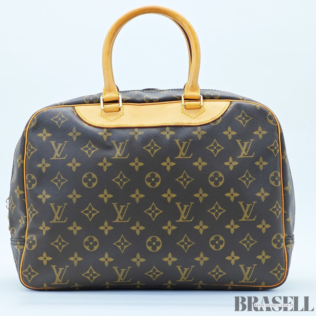 LOUIS VUITTON Deauville M47270 Monogram Travel Handbag Large Brown Unisex