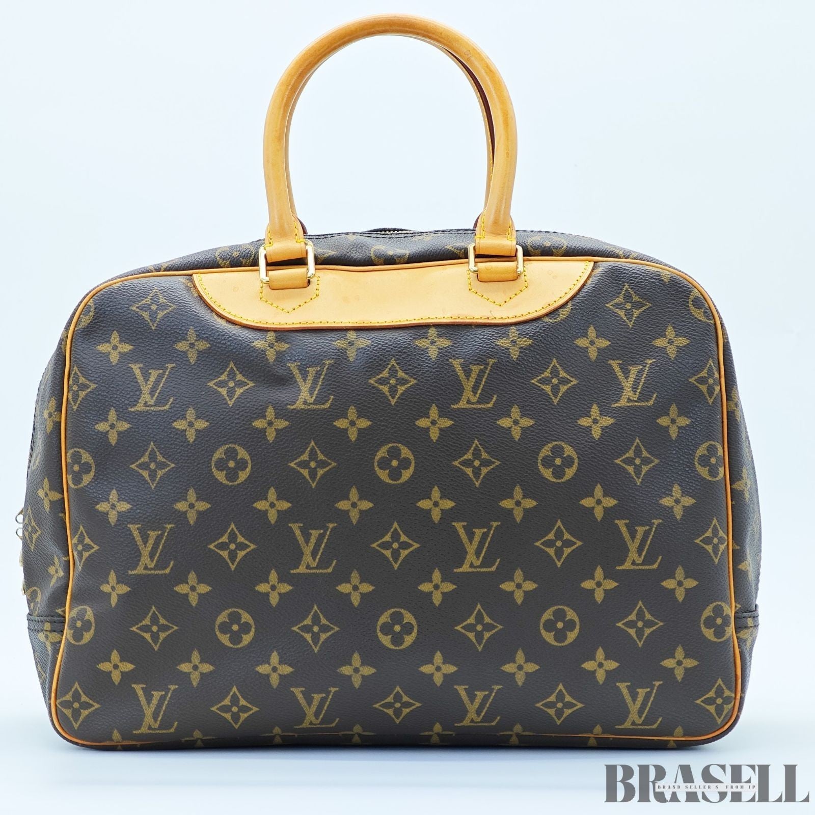LOUIS VUITTON Deauville M47270 Monogram Travel Handbag Large Brown Unisex