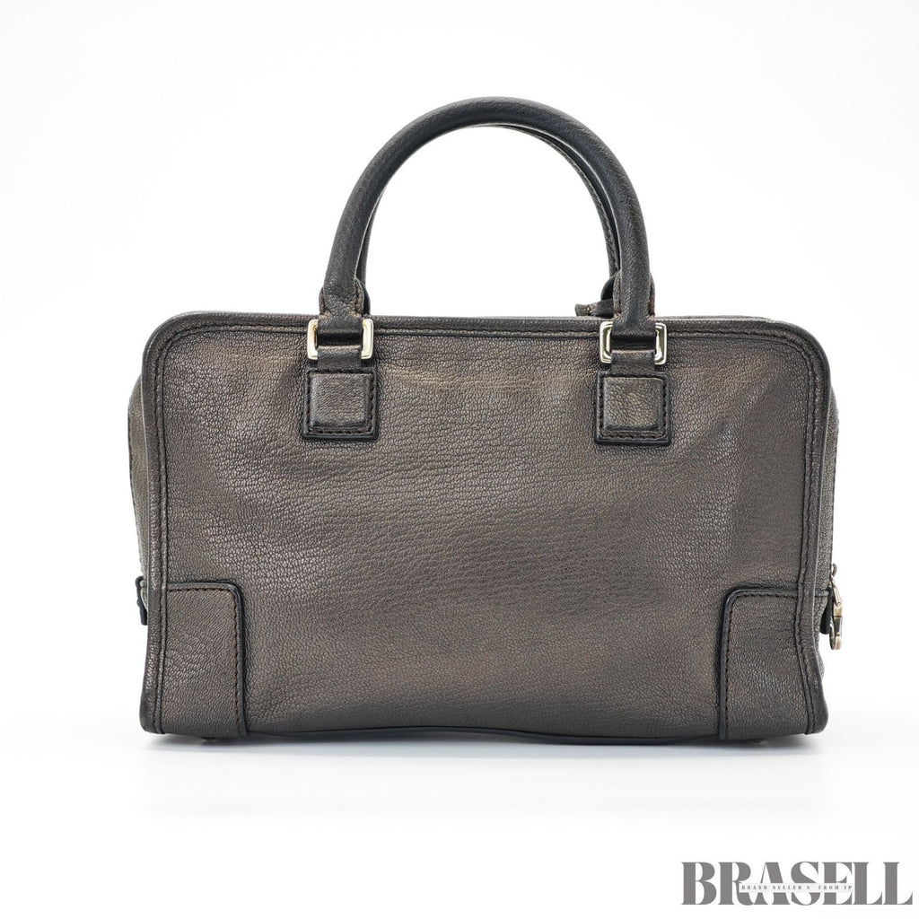 LOEWE Amazona 23 Bag Horizontal Handbag Gunmetal Women's and Men's