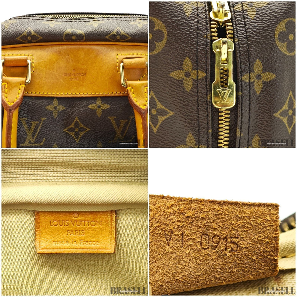 LOUIS VUITTON Deauville M47270 Monogram Travel Handbag Brown Women’s