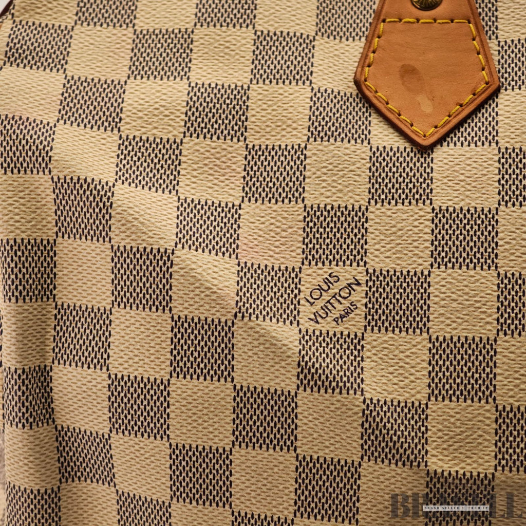 LOUIS VUITTON  Damier Azur Speedy 35 N41535 Handbag White Boston Bag Women's