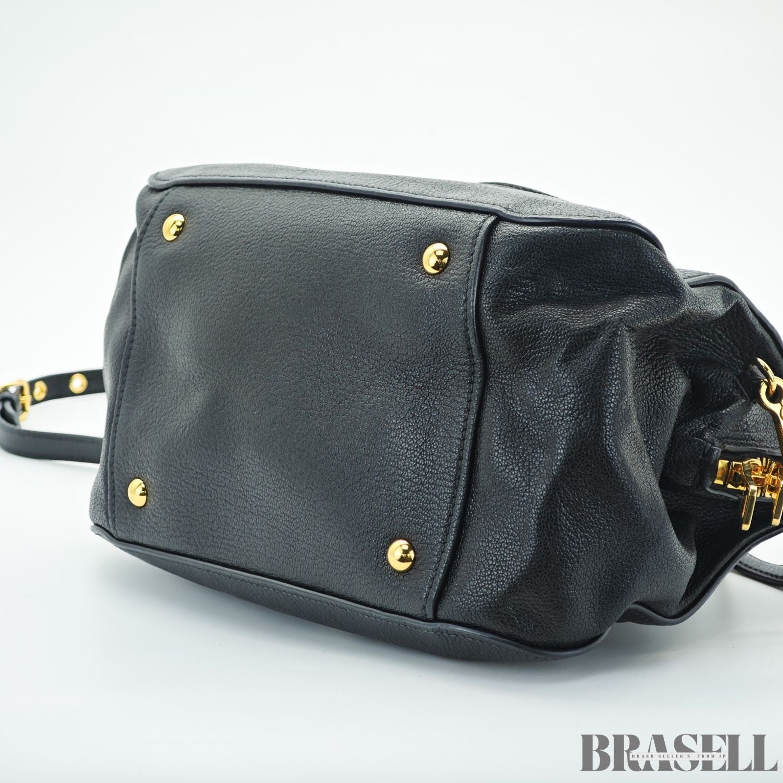 Miu Miu Madras 2-Way Bag RL0058 Handbag Shoulder Bag Black Women's