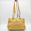 CHANEL Turnlock Chain Tote Bag Beige Women's