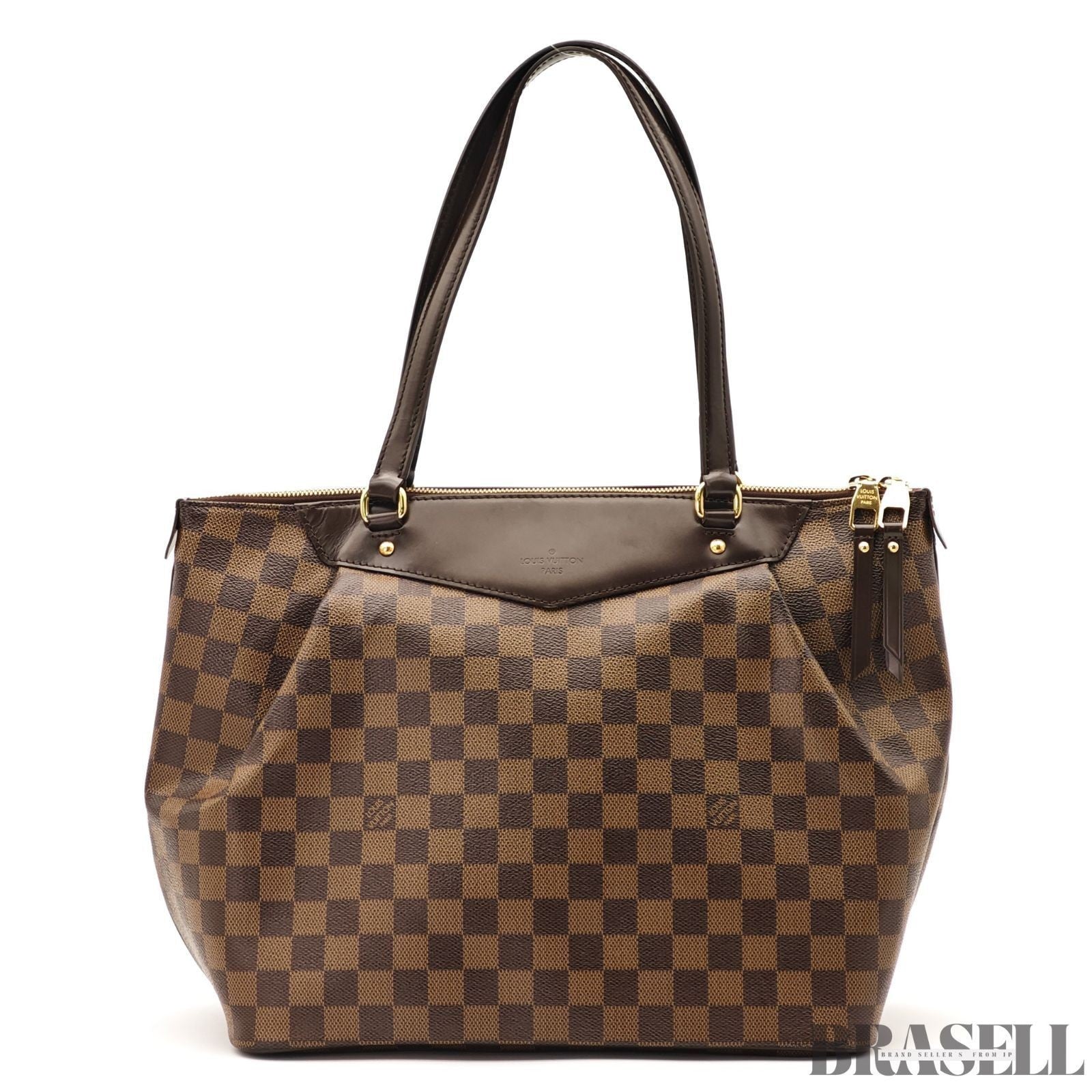 LOUIS VUITTON Westminster GM Shoulder Bag Damier Ebene Leather N41103 Brown