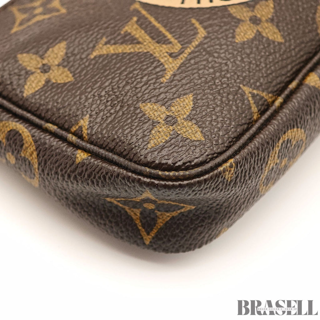 Louis Vuitton Mini Pochette Accessoires M60153 Bag Handbag Compact Brown Women’s