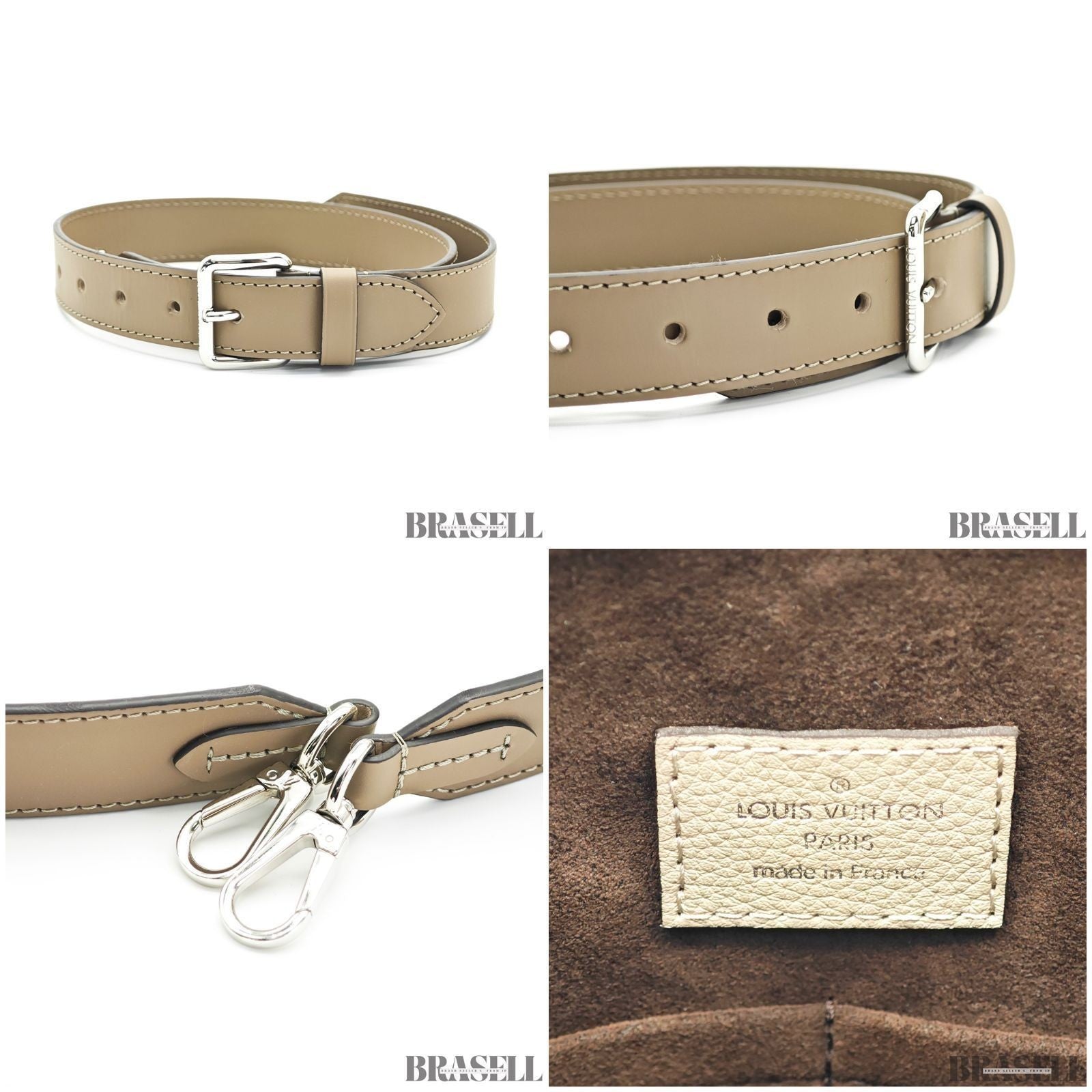 Louis Vuitton Monogram Mahina Omea M55031 Handbag Tassel Charm Galet Brown
