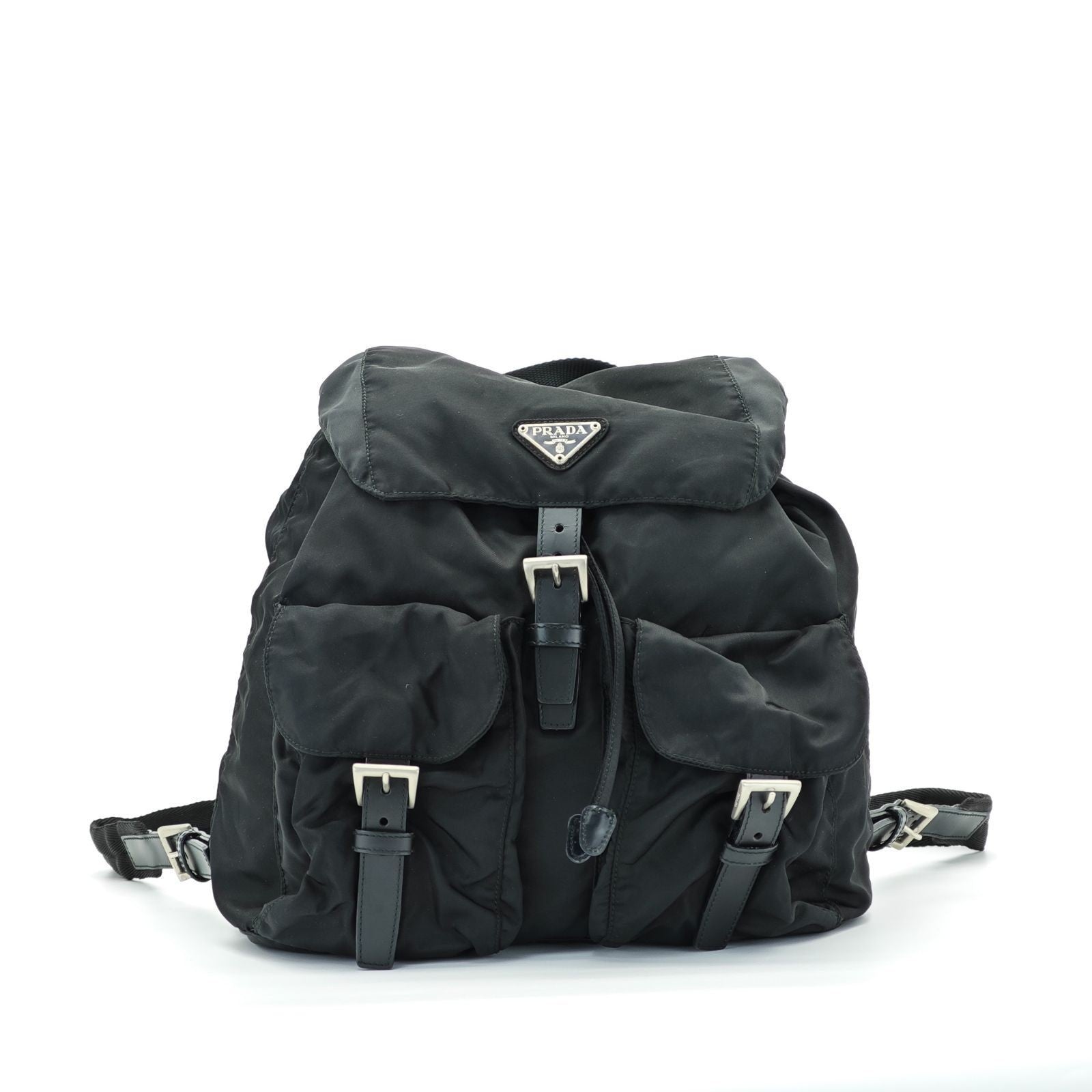 PRADA Tessuto Nylon Backpack M212500 Black with Guarantee Card