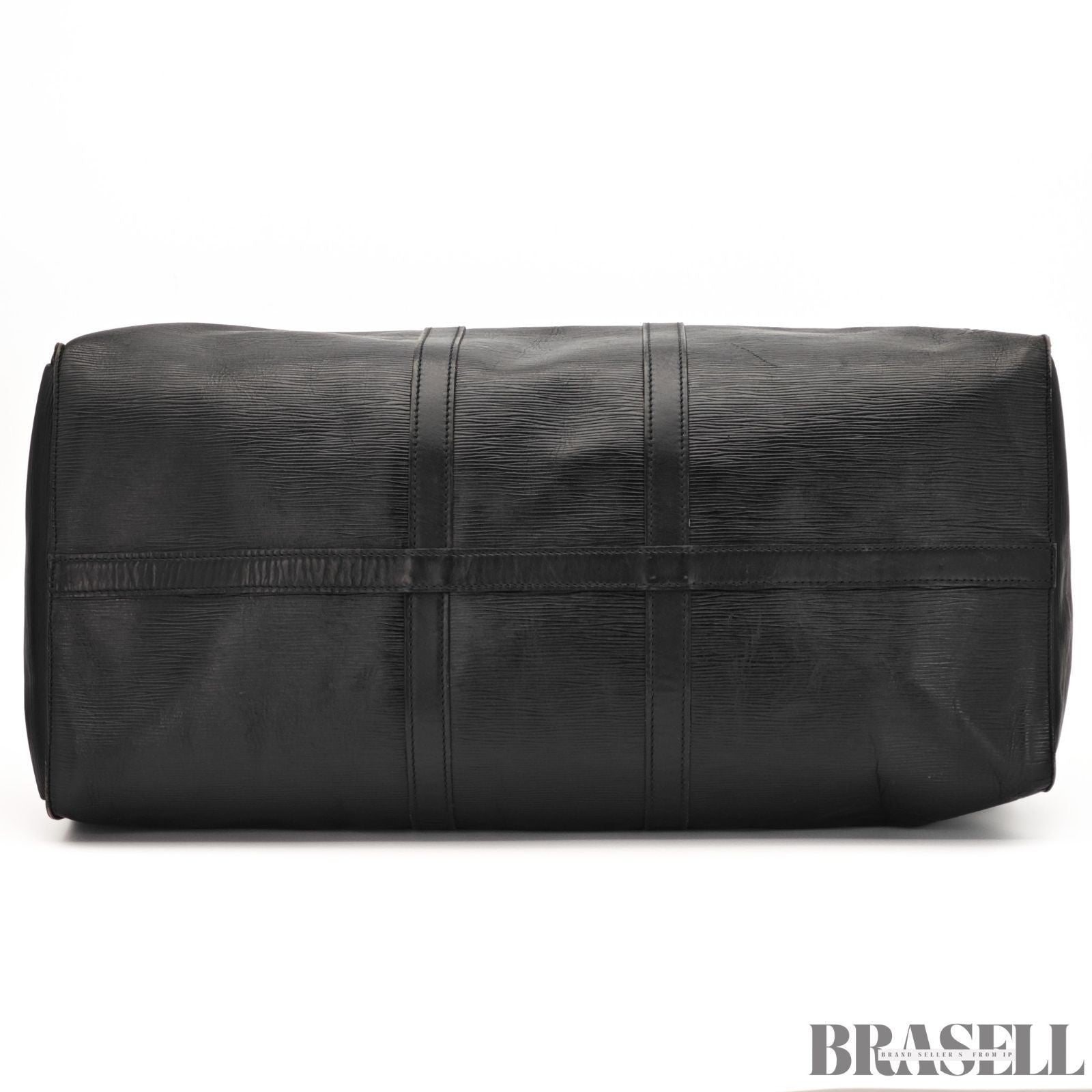 Louis Vuitton Epi Keepall 55 Boston Bag M59152 Black Large Travel Unisex