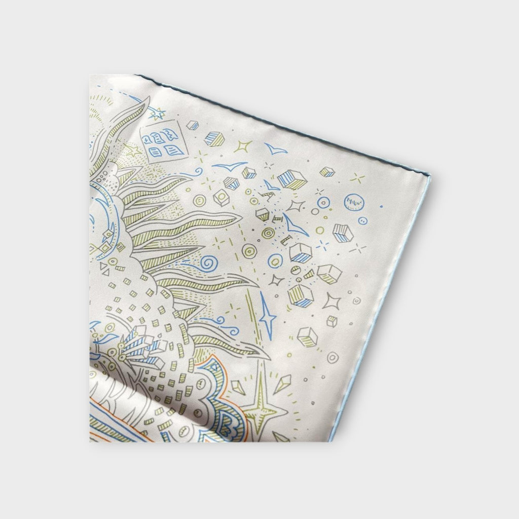 Hermès Carré 90 Please, Hold the Line 2025 100% Silk Square Scarf 【N】