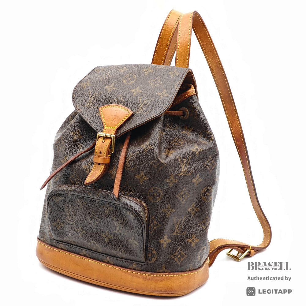 LOUIS VUITTON Montsouris MM Monogram Canvas Brown Backpack 【ImportFeeFREE】