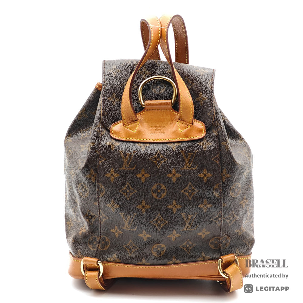 LOUIS VUITTON Montsouris MM Monogram Canvas Brown Backpack 【ImportFeeFREE】