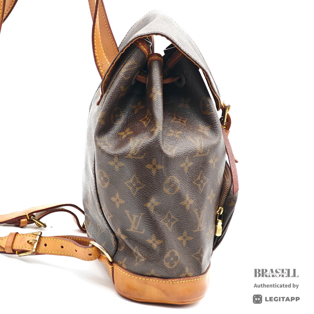 LOUIS VUITTON Montsouris MM Monogram Canvas Brown Backpack 【ImportFeeFREE】