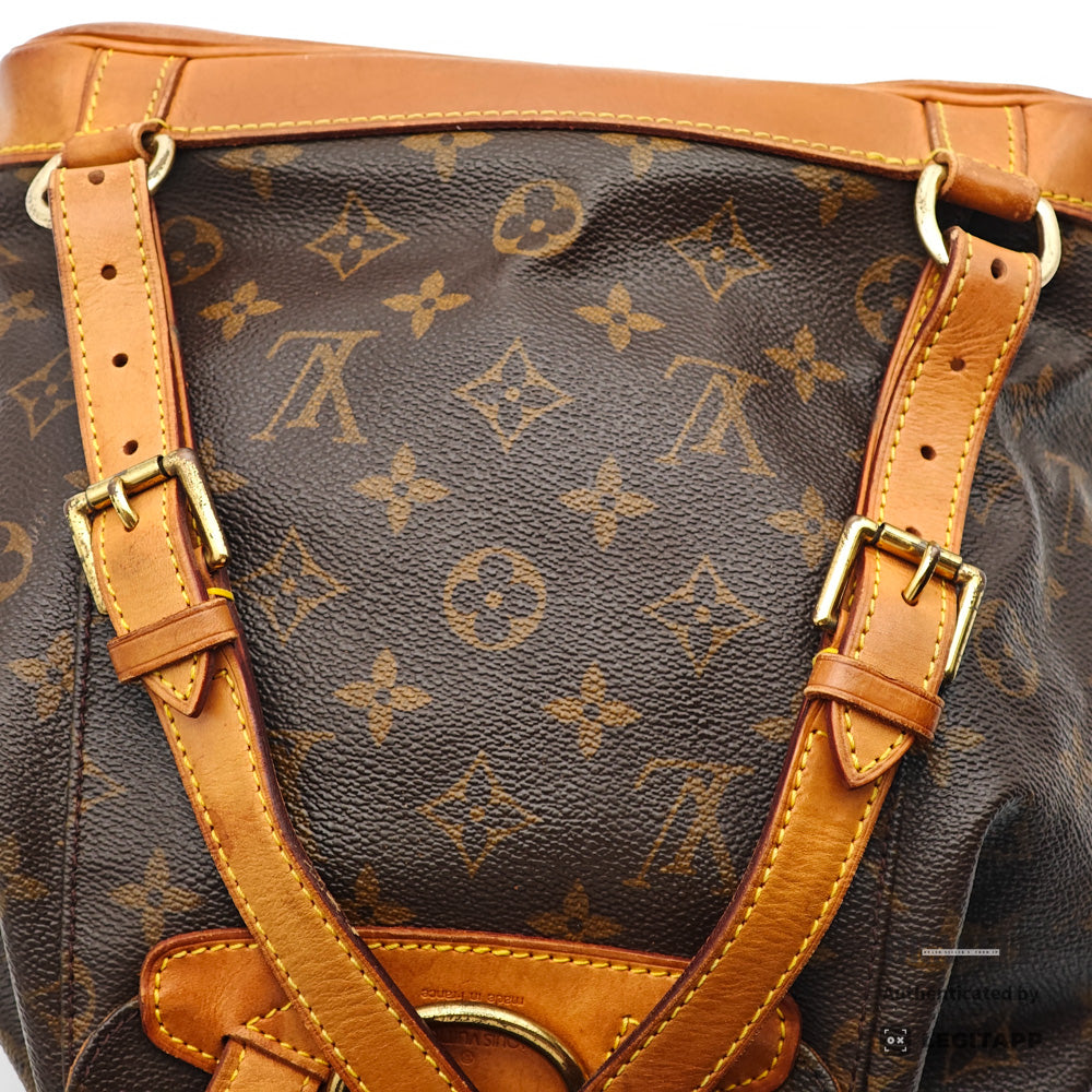LOUIS VUITTON Montsouris MM Monogram Canvas Brown Backpack 【ImportFeeFREE】