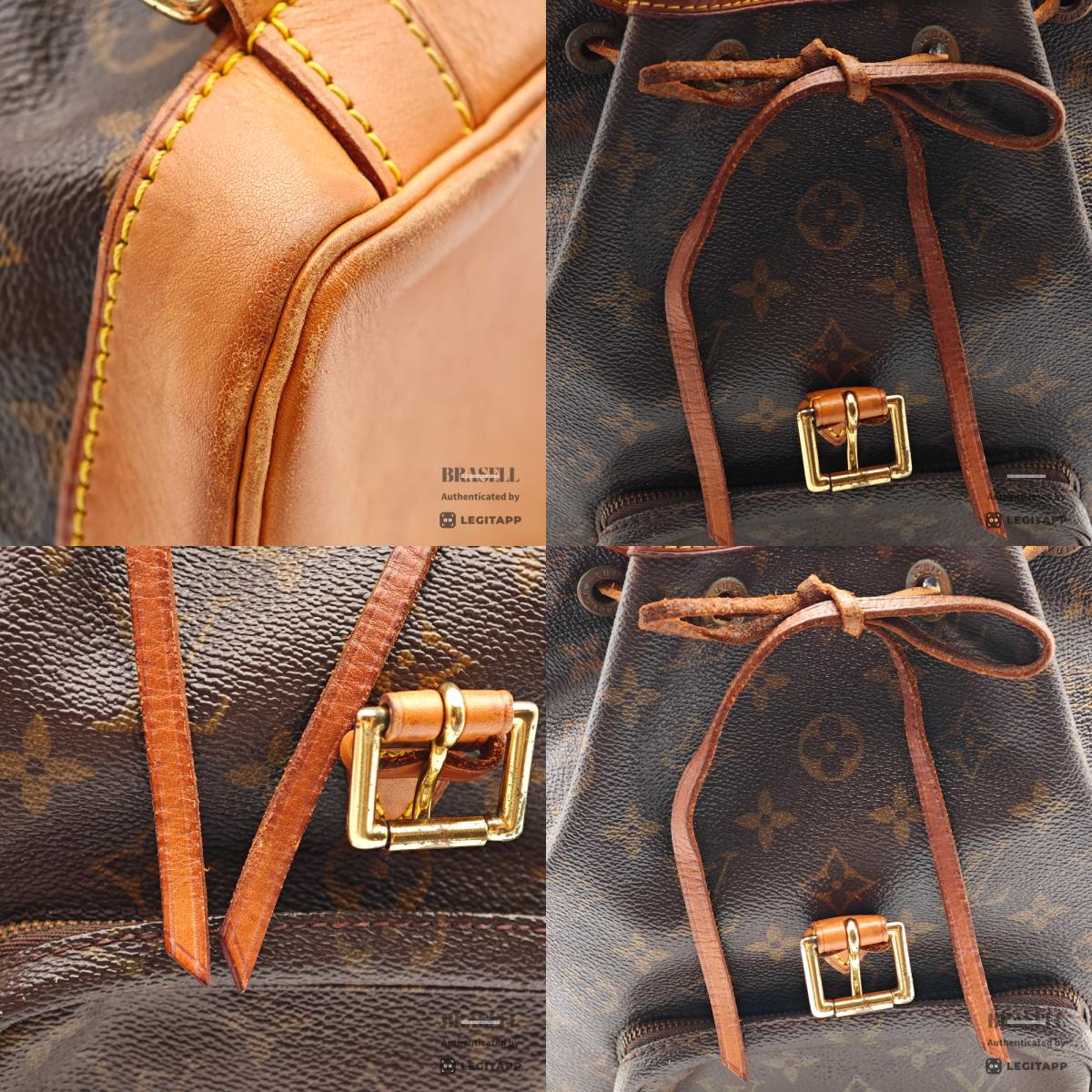 LOUIS VUITTON Montsouris MM Monogram Canvas Brown Backpack 【ImportFeeFREE】
