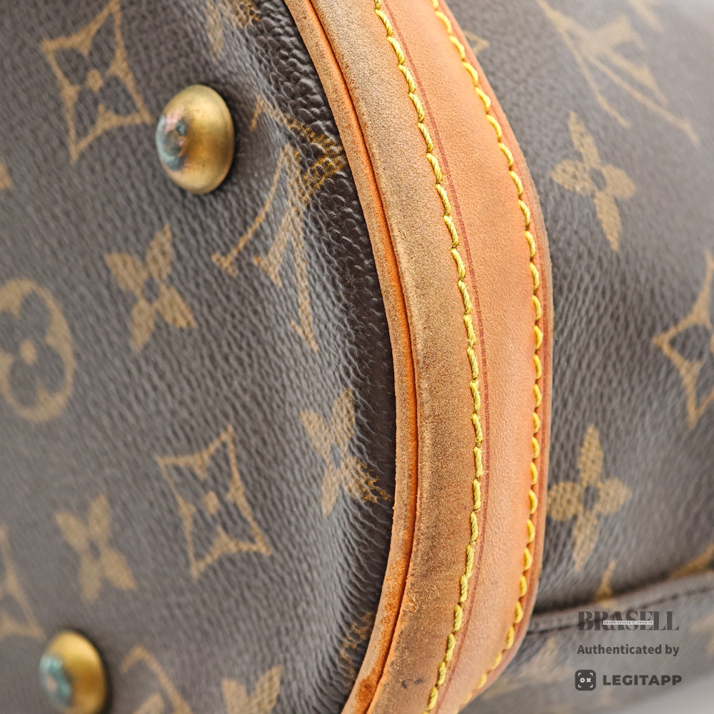 LOUIS VUITTON Bucket PM Monogram Canvas Brown Tote Bag M42238 【ImportFeeFREE】