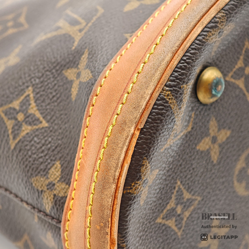 LOUIS VUITTON Bucket PM Monogram Canvas Brown Tote Bag M42238 【ImportFeeFREE】