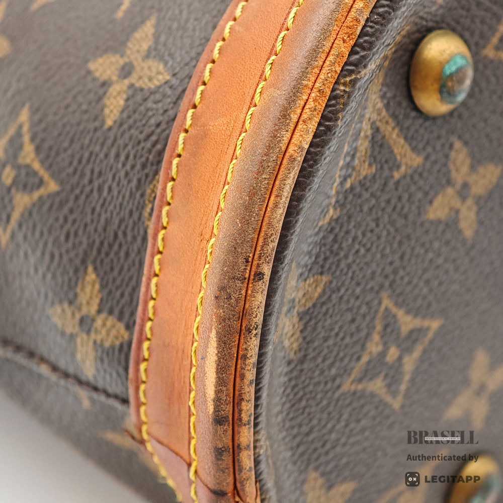 LOUIS VUITTON Bucket PM Monogram Canvas Brown Tote Bag M42238 【ImportFeeFREE】
