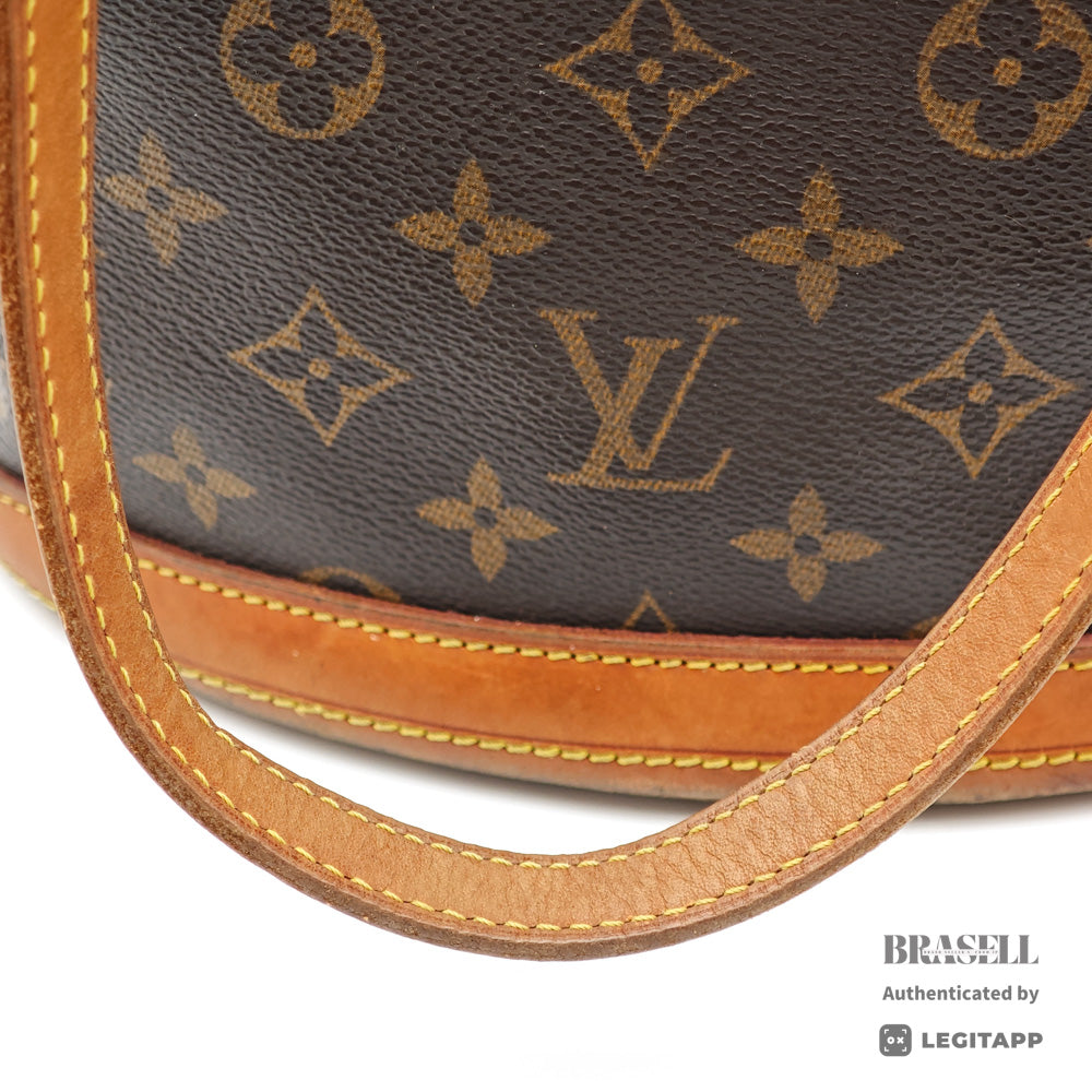 LOUIS VUITTON Bucket PM Monogram Canvas Brown Tote Bag M42238 【ImportFeeFREE】