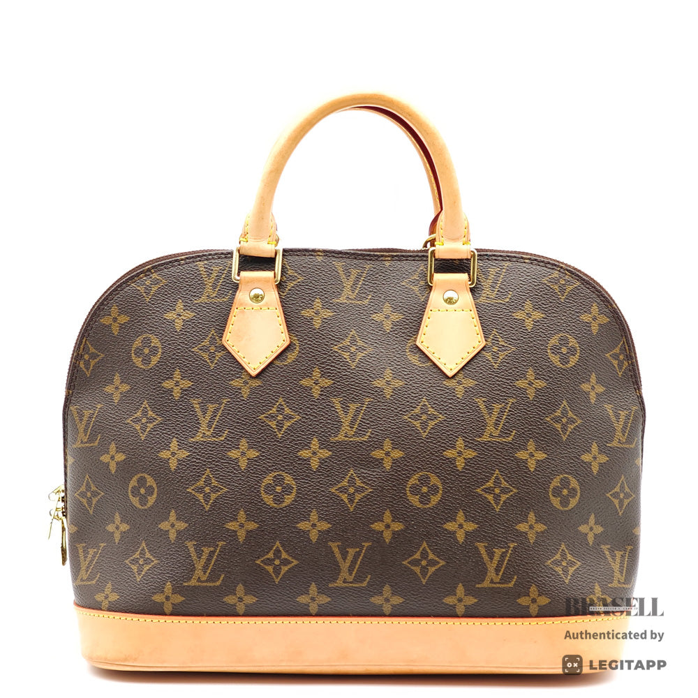 LOUIS VUITTON Alma Monogram Canvas Brown Hand Bag M51130 【ImportFeeFREE】