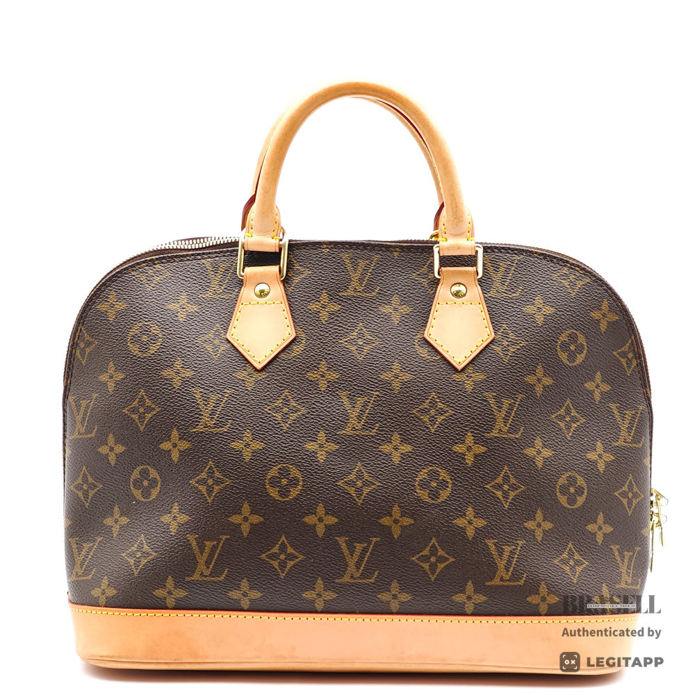 LOUIS VUITTON Alma Monogram Canvas Brown Hand Bag M51130 【ImportFeeFREE】