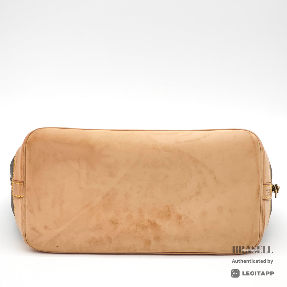 LOUIS VUITTON Alma Monogram Canvas Brown Hand Bag M51130 【ImportFeeFREE】