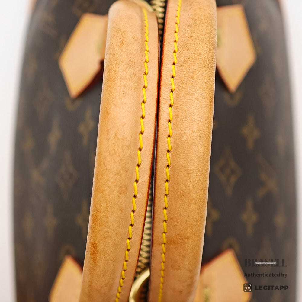 LOUIS VUITTON Alma Monogram Canvas Brown Hand Bag M51130 【ImportFeeFREE】