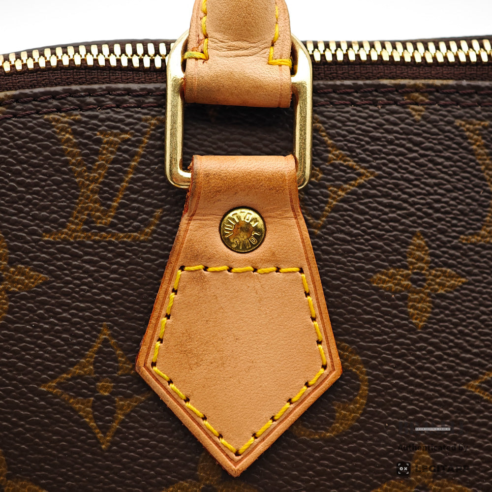 LOUIS VUITTON Alma Monogram Canvas Brown Hand Bag M51130 【ImportFeeFREE】