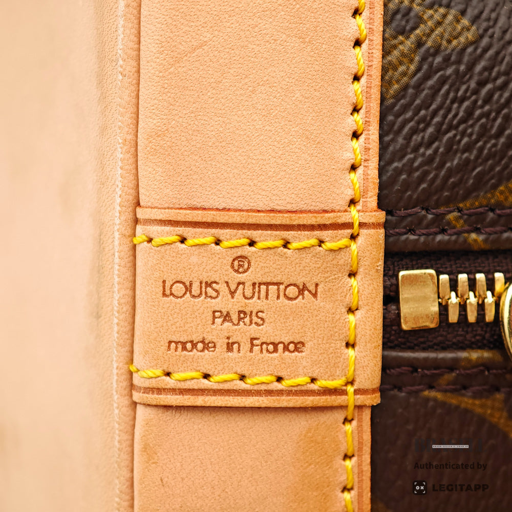 LOUIS VUITTON Alma Monogram Canvas Brown Hand Bag M51130 【ImportFeeFREE】