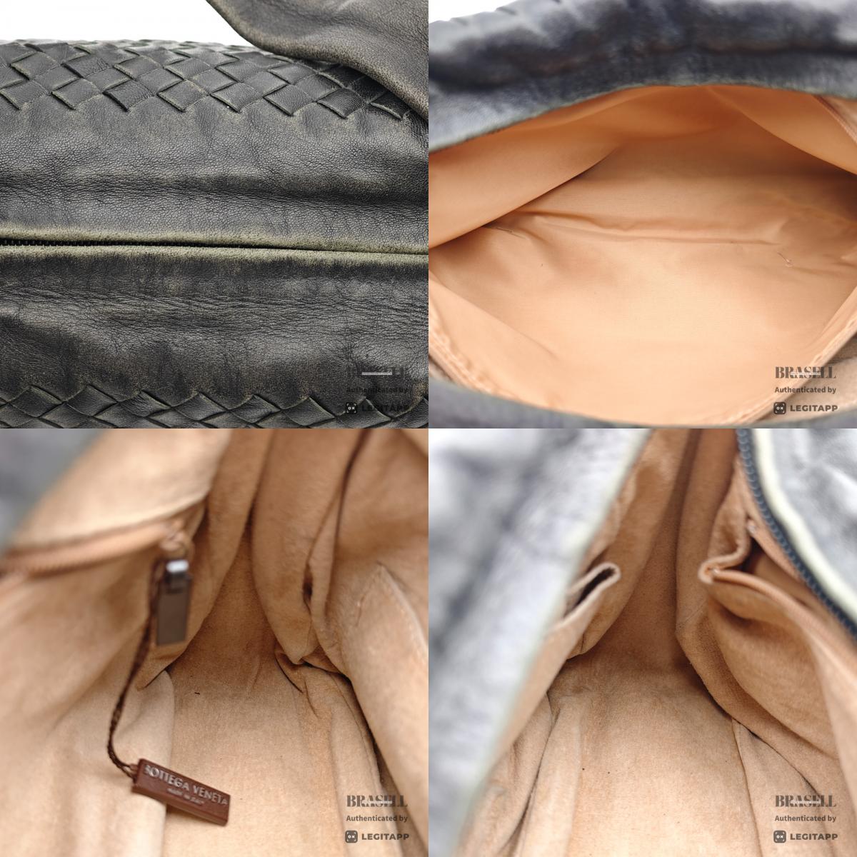BOTTEGA VENETA Intrecciato Leather Black Shoulder Bag 【ImportFeeFREE】