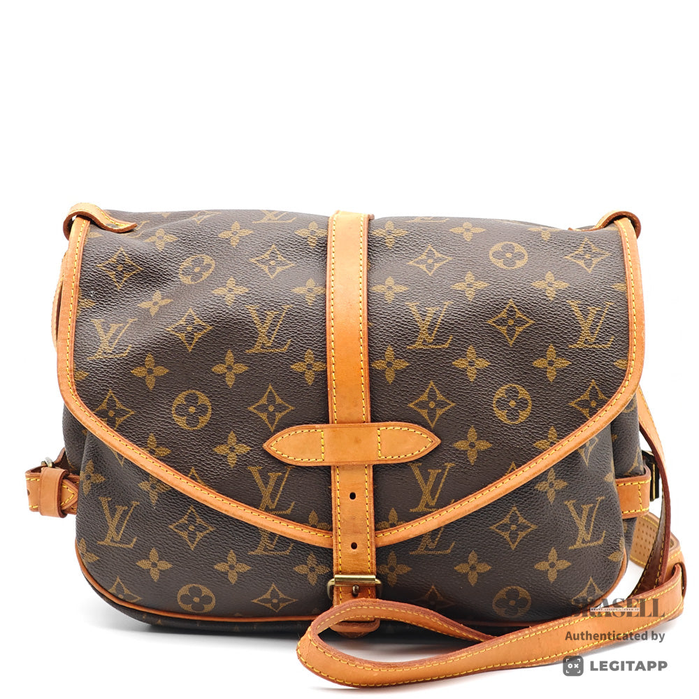LOUIS VUITTON Saumur 30 Monogram Canvas Crossbody Bag M42256 【ImportFeeFREE】