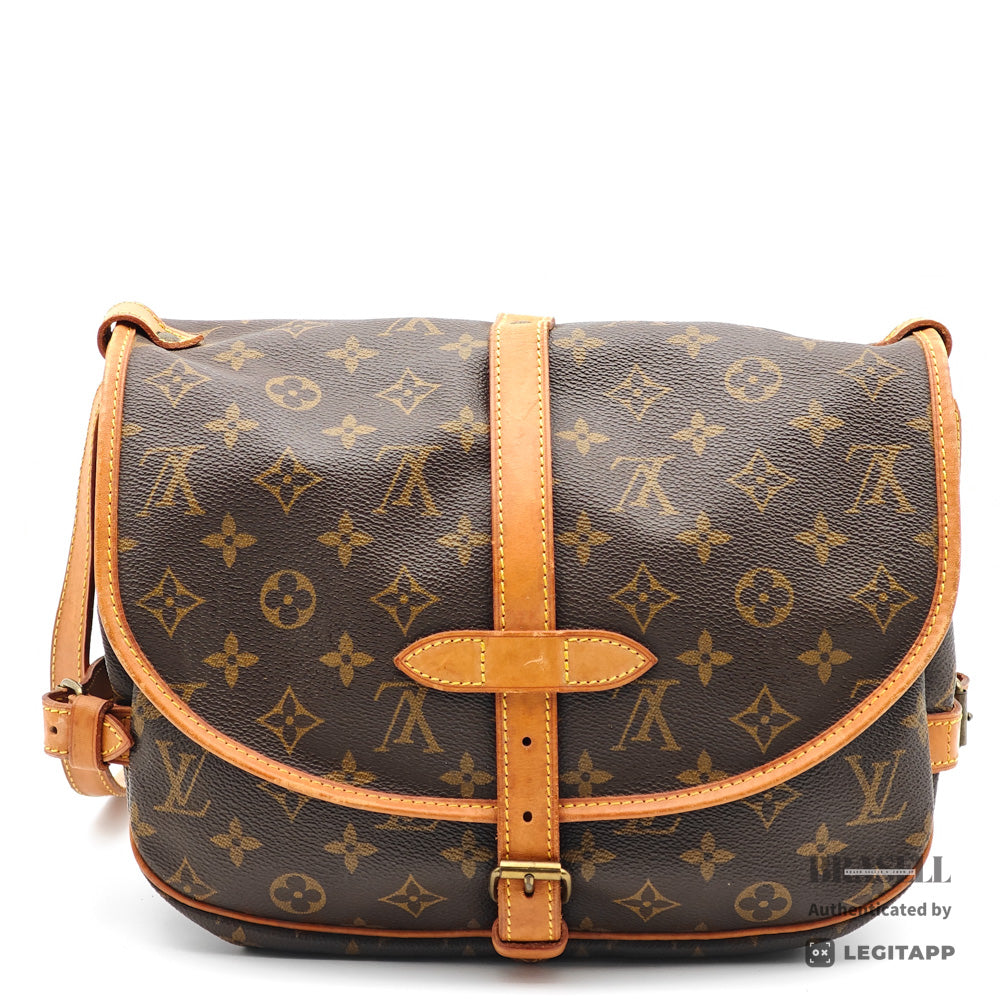 LOUIS VUITTON Saumur 30 Monogram Canvas Crossbody Bag M42256 【ImportFeeFREE】