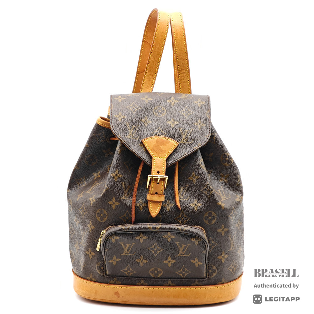 LOUIS VUITTON Montsouris MM Monogram Canvas Brown Backpack 【ImportFeeFREE】