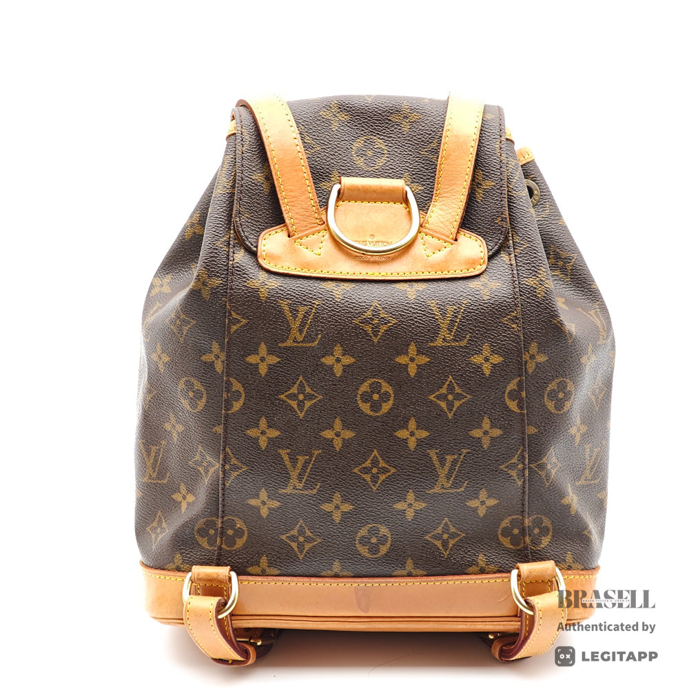 LOUIS VUITTON Montsouris MM Monogram Canvas Brown Backpack 【ImportFeeFREE】