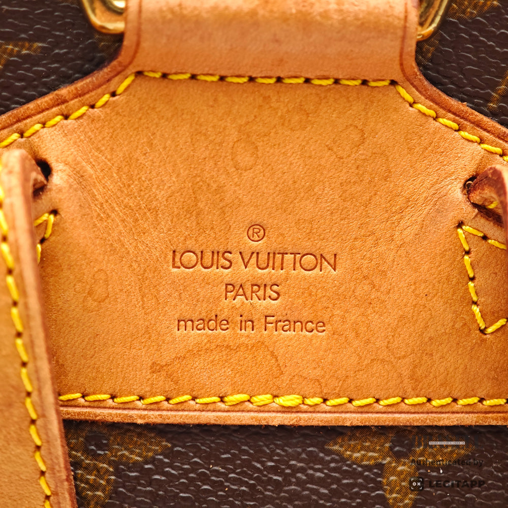 LOUIS VUITTON Montsouris MM Monogram Canvas Brown Backpack 【ImportFeeFREE】