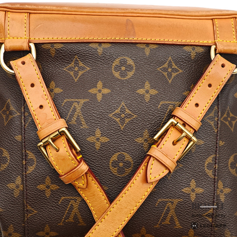 LOUIS VUITTON Montsouris MM Monogram Canvas Brown Backpack 【ImportFeeFREE】